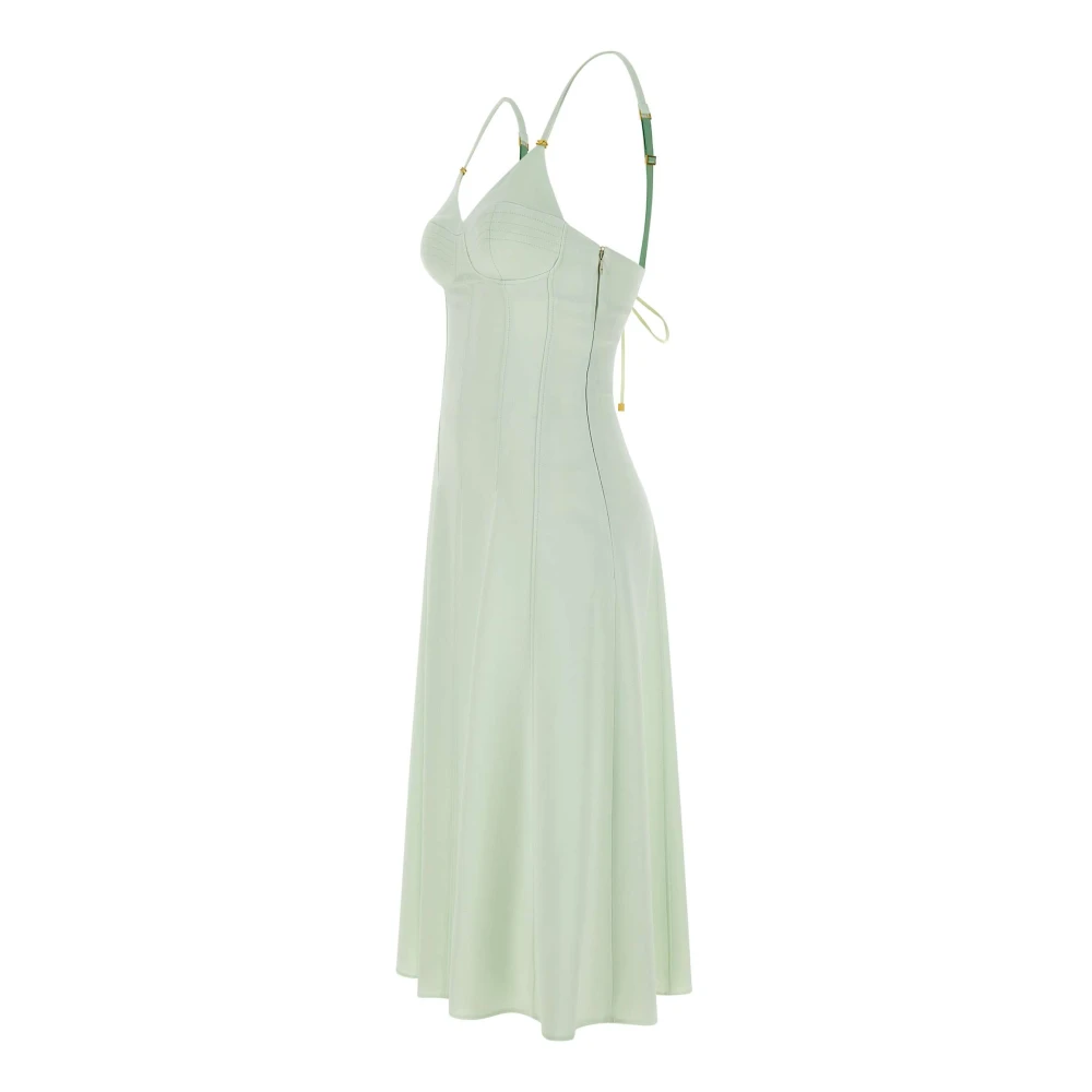 Elisabetta Franchi Mintgroene Dagelijkse Jurk Green Dames