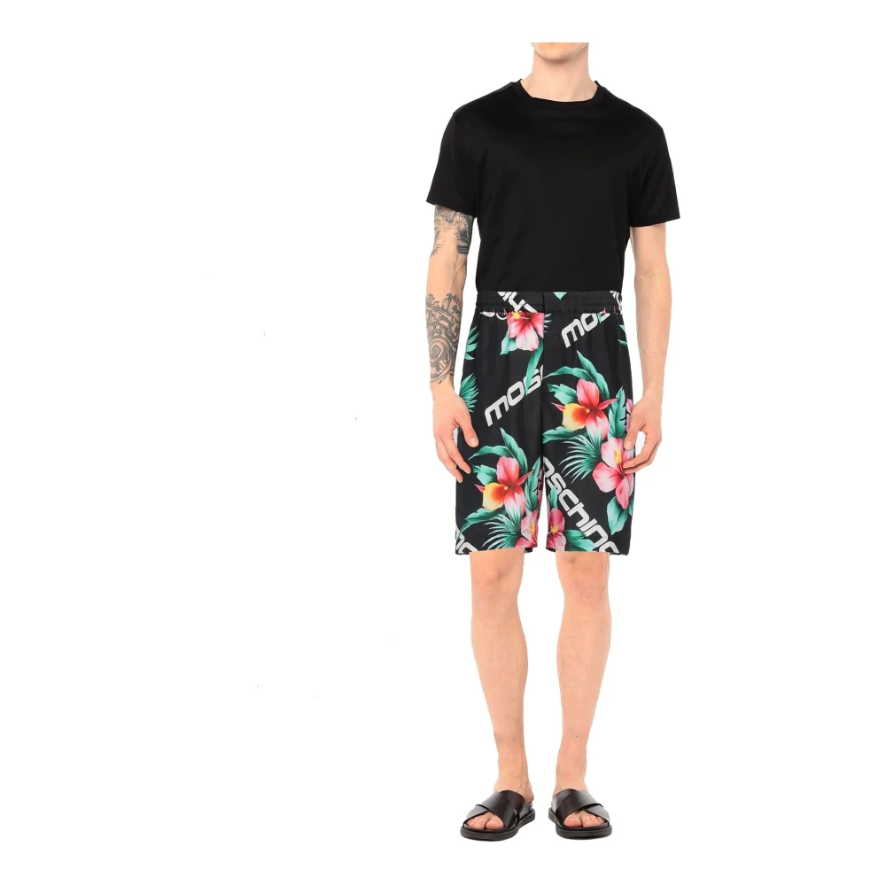 Moschino Bloemenprint zijden shorts Multicolor Heren