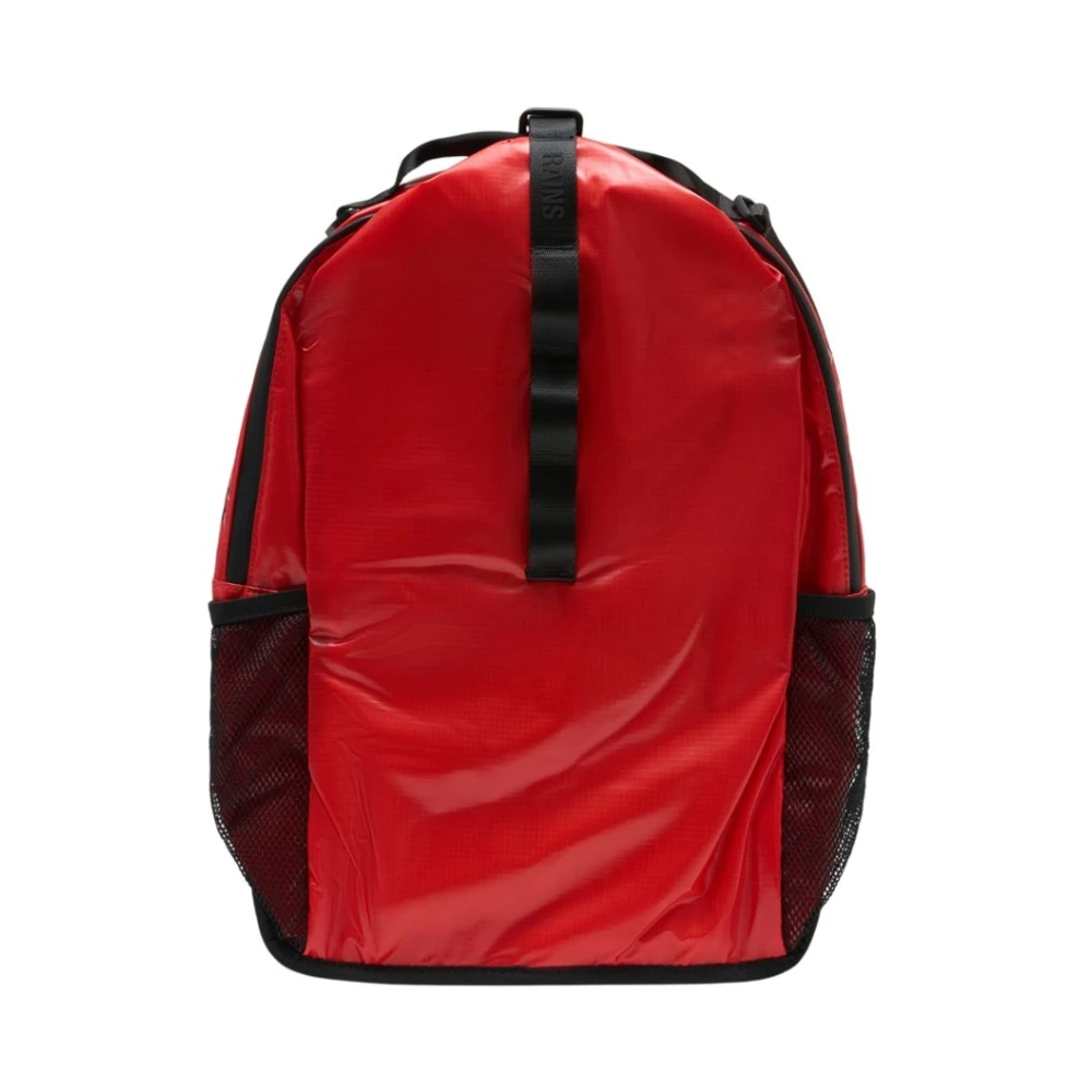 Rains Unisex Red Backpacks, One Size, Sibu Clip Front W3 Backpack