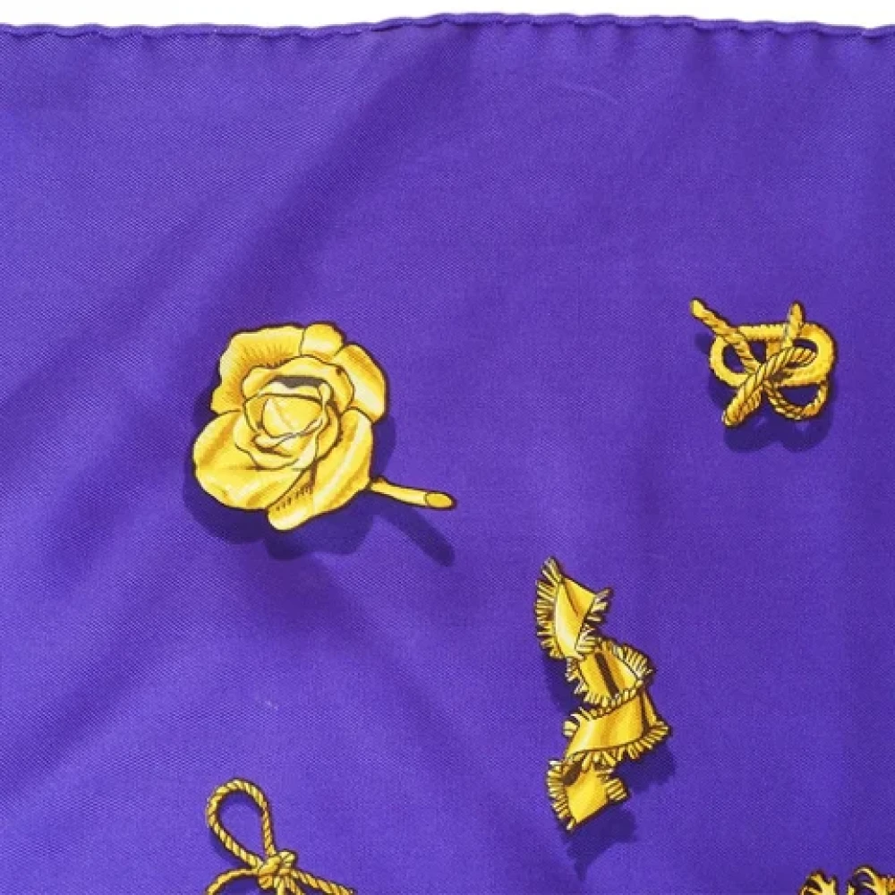 Hermès Vintage Pre-owned Silk scarves Purple Dames