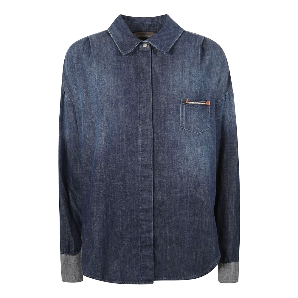 Lorena Antoniazzi Denim Shirt voor Vrouwen Blue Dames