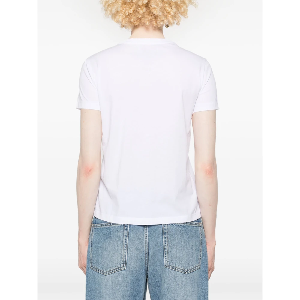 Ermanno Scervino Witte T-shirt met korte mouwen White Dames