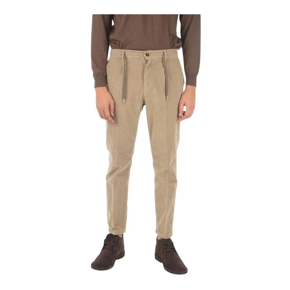 Cruna Regular Fit Jeans Corduroy Chinos Byxor Beige, Herr