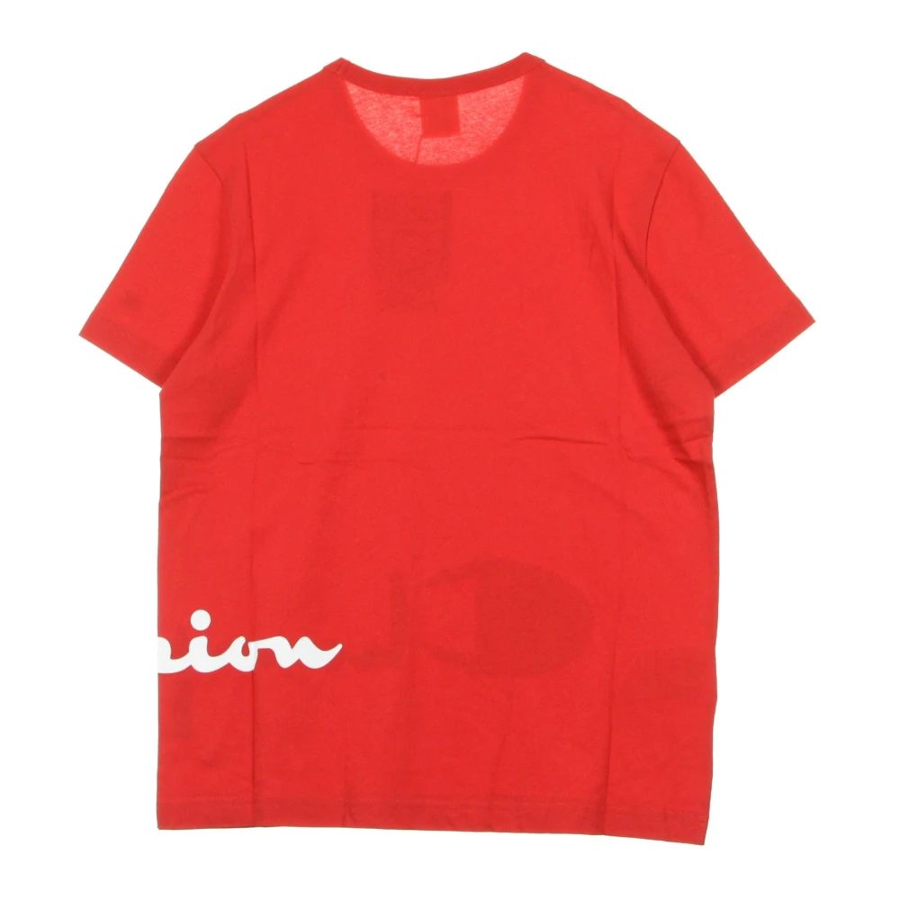 Champion Rode Crewneck T-shirt voor mannen Red Heren