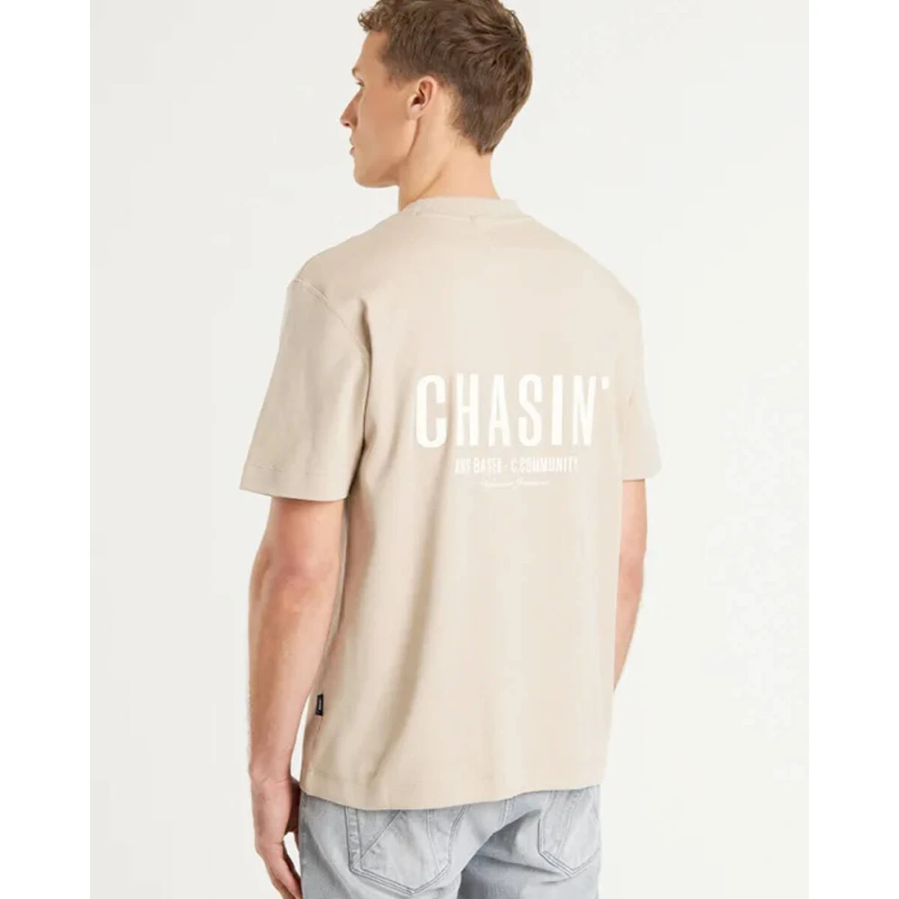 Chasin Korte Mouw T-shirt Mayor Beige Heren