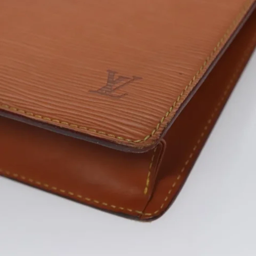 Louis Vuitton Vintage Pre-owned Leather clutches Brown Dames