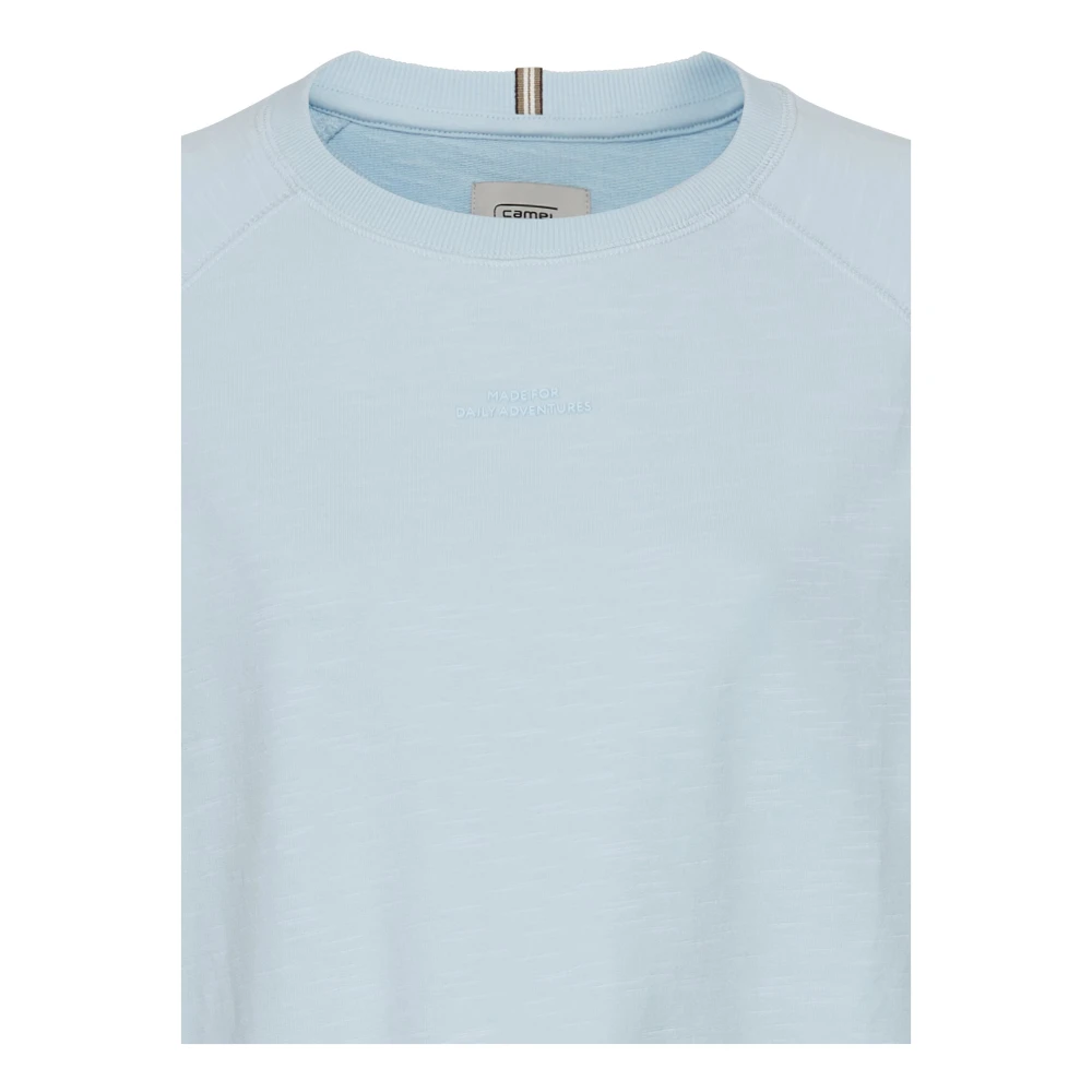 camel active Katoenen Shirt Lange Mouw Blue Heren