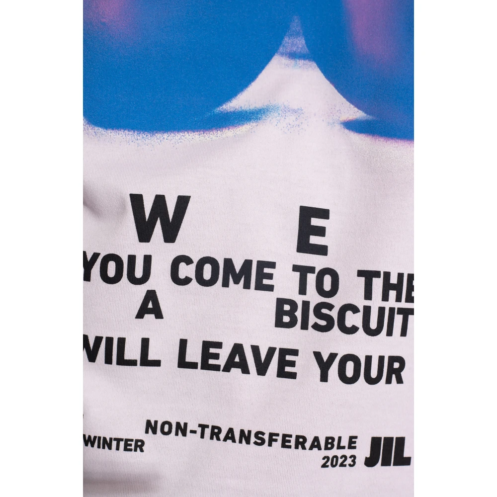 Jil Sander Bedrukt T-shirt Purple Dames