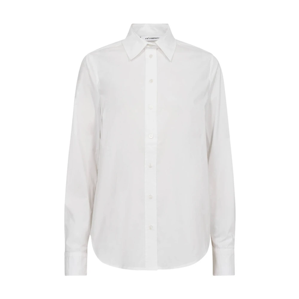 Co'Couture Korte Mouw PoplinaCC Shirt White Dames
