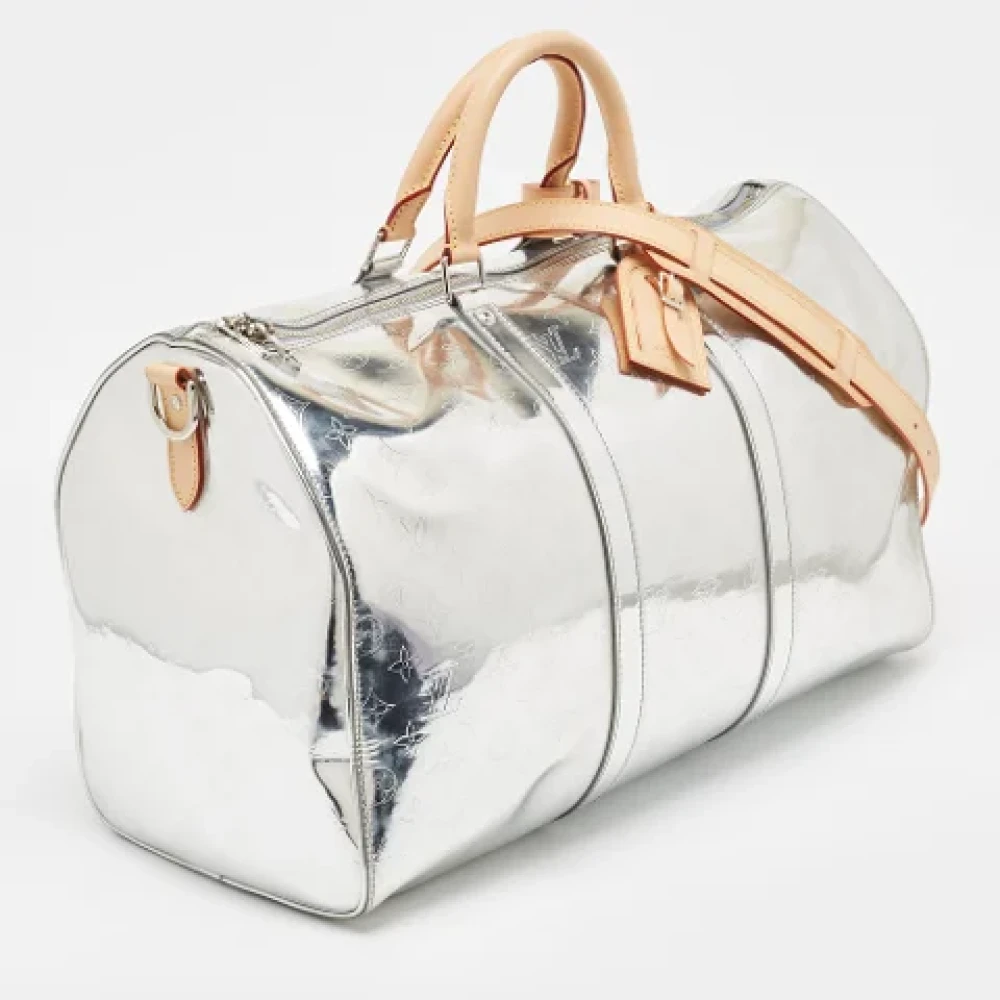 Louis Vuitton Vintage Pre-owned Leather travel-bags Gray Heren