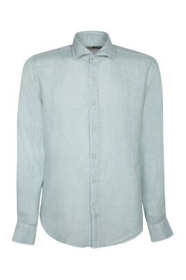green-linen-shirt-casual-style