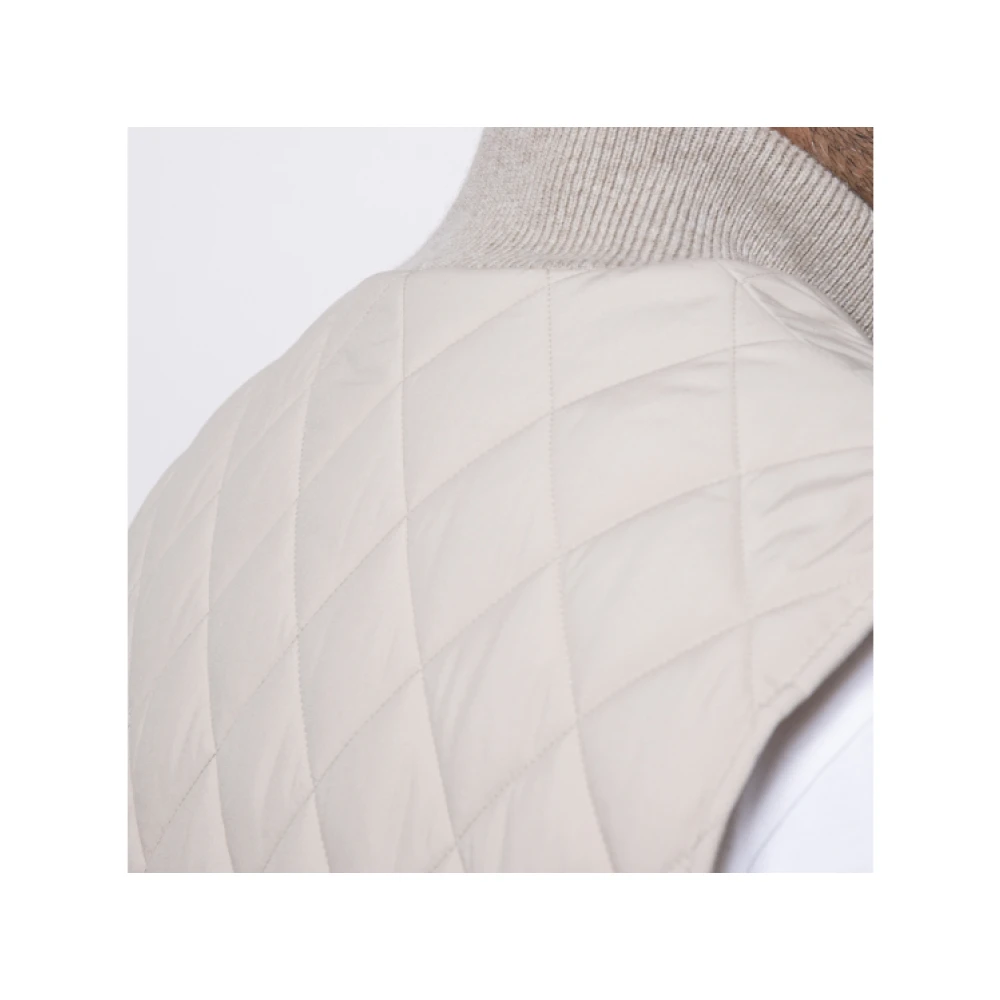 Gran Sasso Gewatteerd Mouwloos Beige Jack Brown Heren