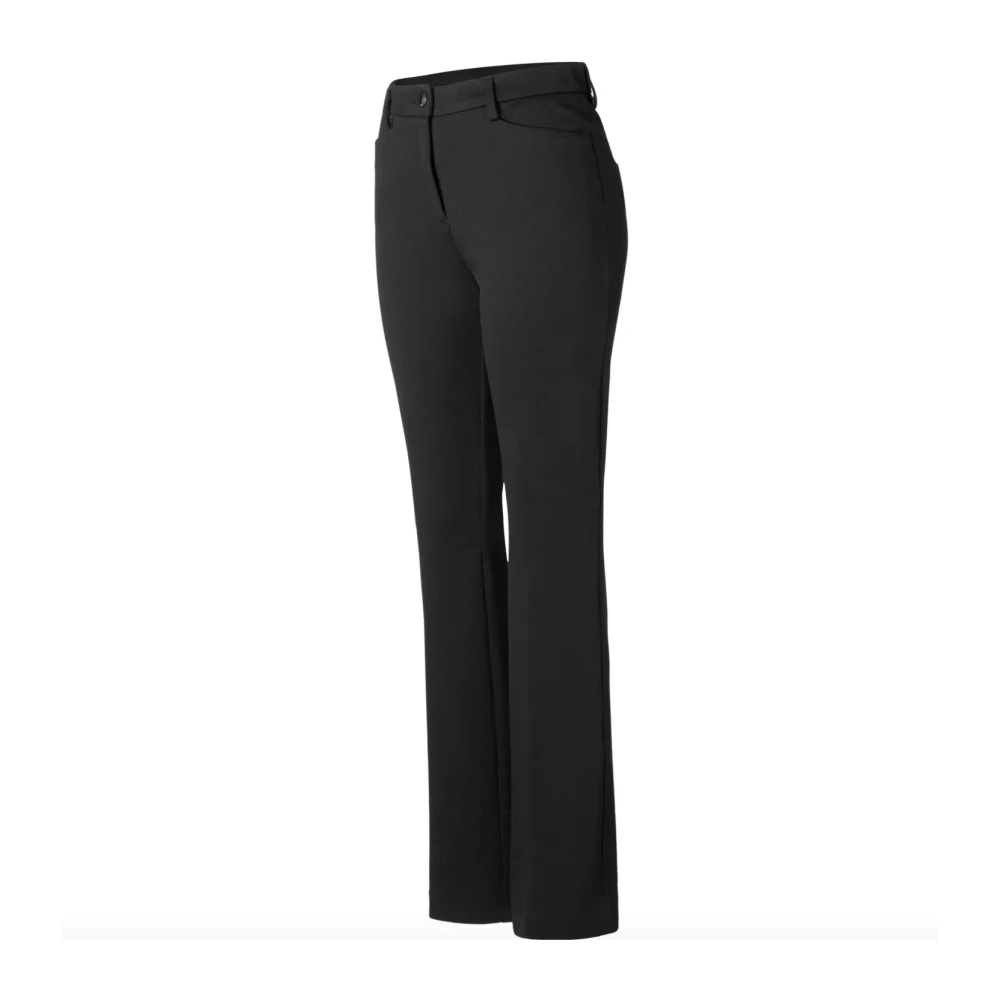 MAC Zwarte Bella Bootcut Broek Black Dames