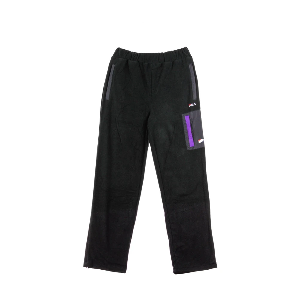 Fila Men's Black Tracksuit Joggers - Sweatpants - M - Trousers