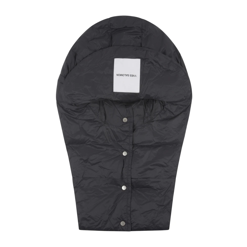 Yves Salomon Zwart Capuche Kleding voor Vrouwen Black Dames