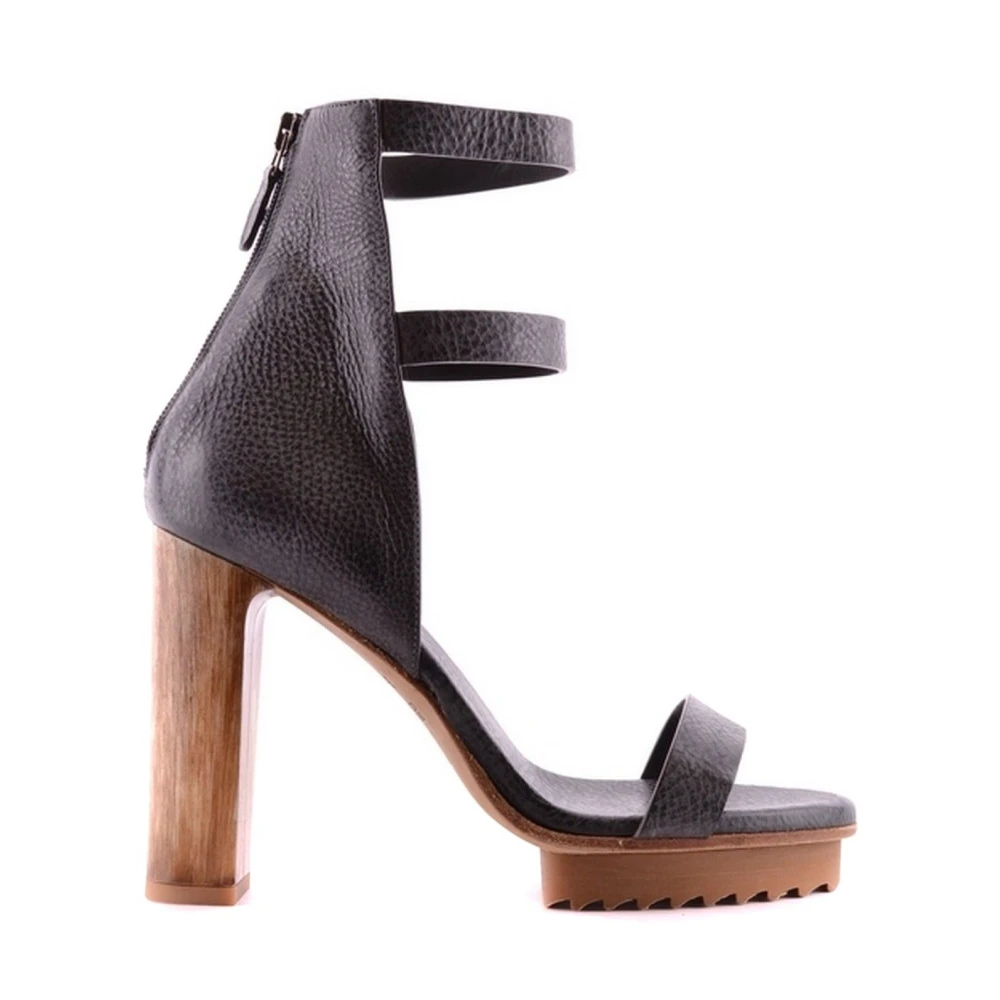 Brunello Cucinelli Women's Gray High Heel Sandals