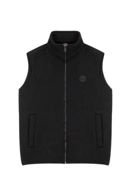 Knit Sleeveless Full-Zip Logo