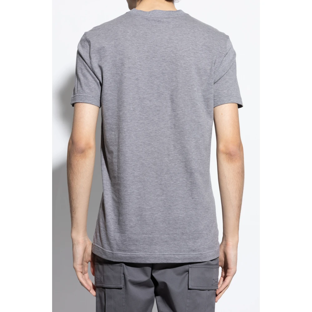 Dolce & Gabbana V-hals T-shirt Gray Heren