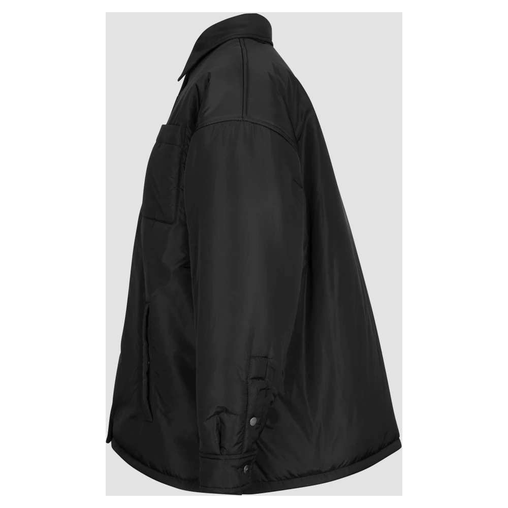 add Oversize Shirt IN Nylon Bright Black Dames