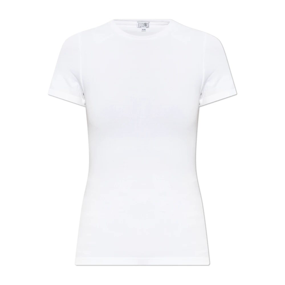 Mm6 Maison Margiela Donna Bianco Top, S, New,