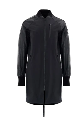 Teknisk parkas i tyg och läder