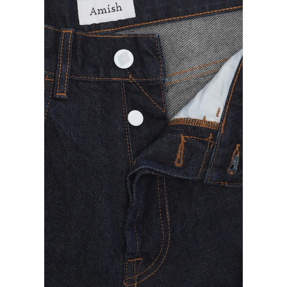 Amish Slim Fit Denim Jeans Blue Heren