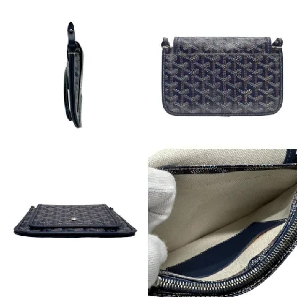 Goyard Vintage Pre-owned Canvas crossbody-bags Blue Dames