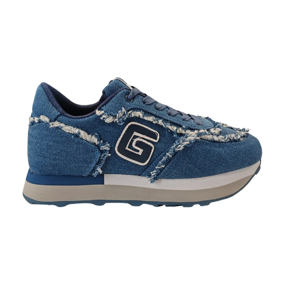 Gaëlle Paris Blauwe Logo Hardloopschoenen Dames Schoenen