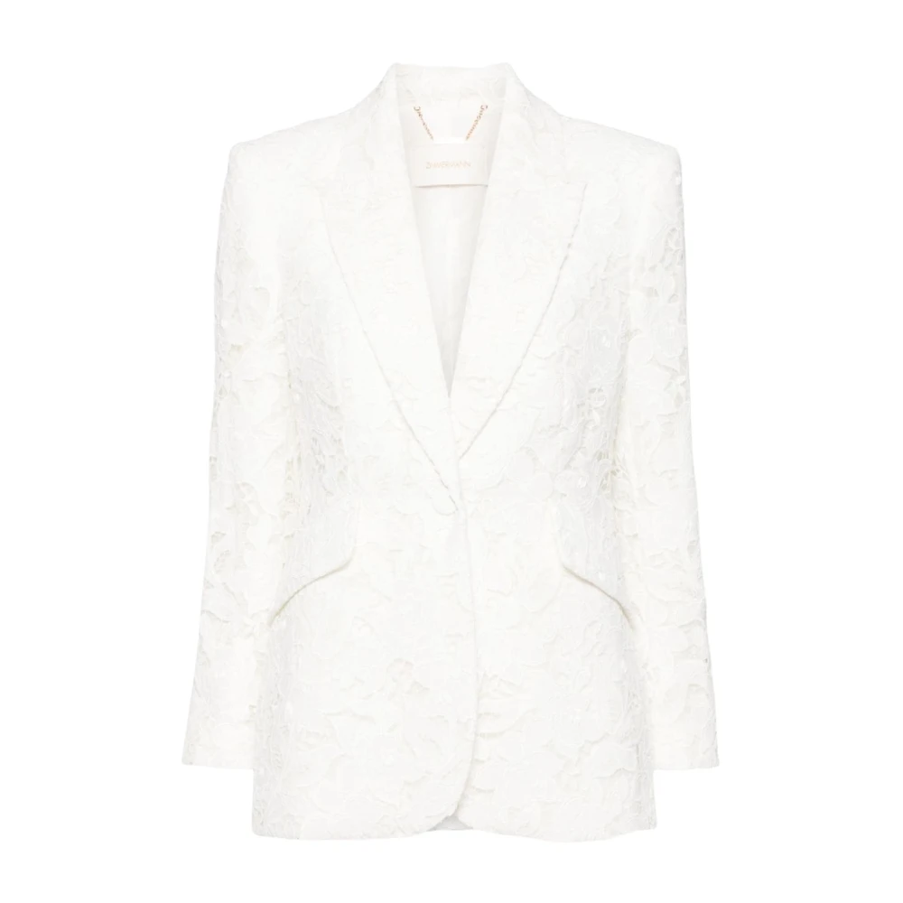 Zimmermann Natura Lace Jas Ivoor White Dames