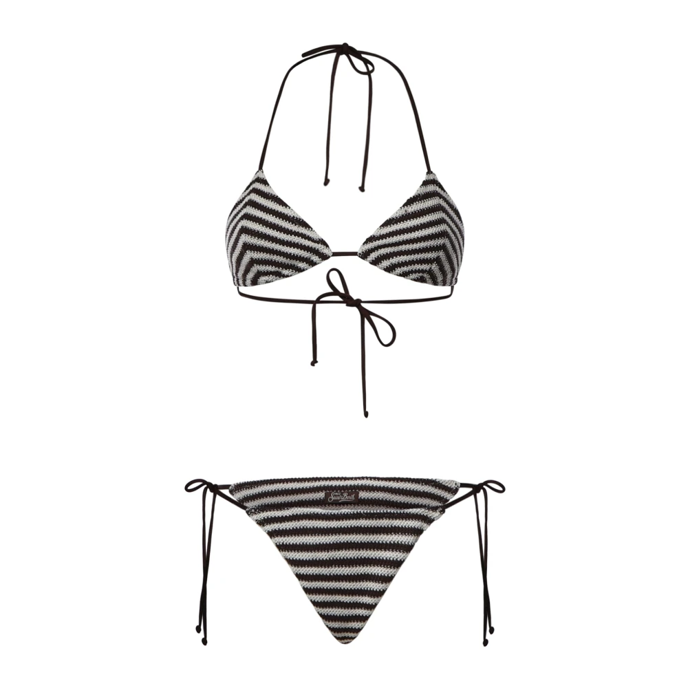 Mc2 Saint Barth Brown Triangle Bikini (Annabelle + Marielle) - Female - Bikinis - L - Swimwear