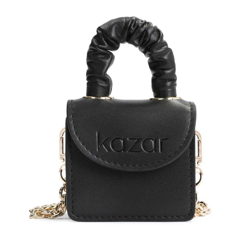 Kazar Zwarte mini tas met een handvat en een ketting Black Dames