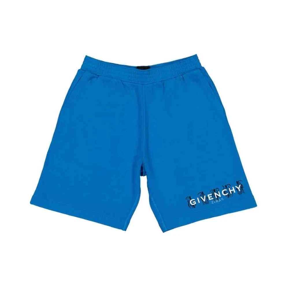 Givenchy Men's Blue Casual Shorts, S, Stylish Bermuda Shorts For