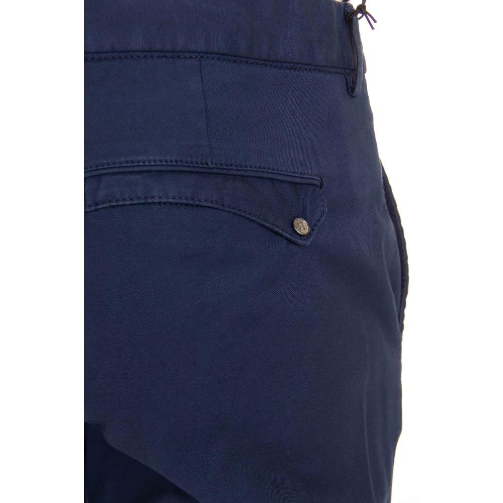 PT Torino Blauwe Katoenen Wonder Fit Broek Blue Heren
