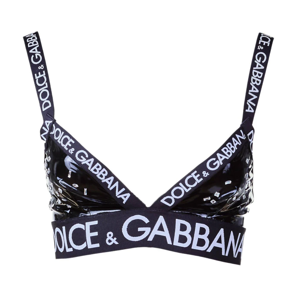 Dolce & Gabbana Sportieve Vrouwen BH met Applicaties Black Dames