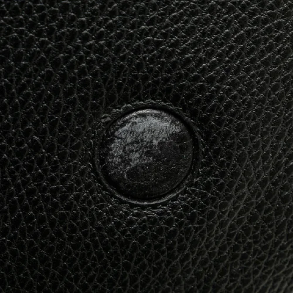 Gucci Vintage Pre-owned Leather clutches Black Dames