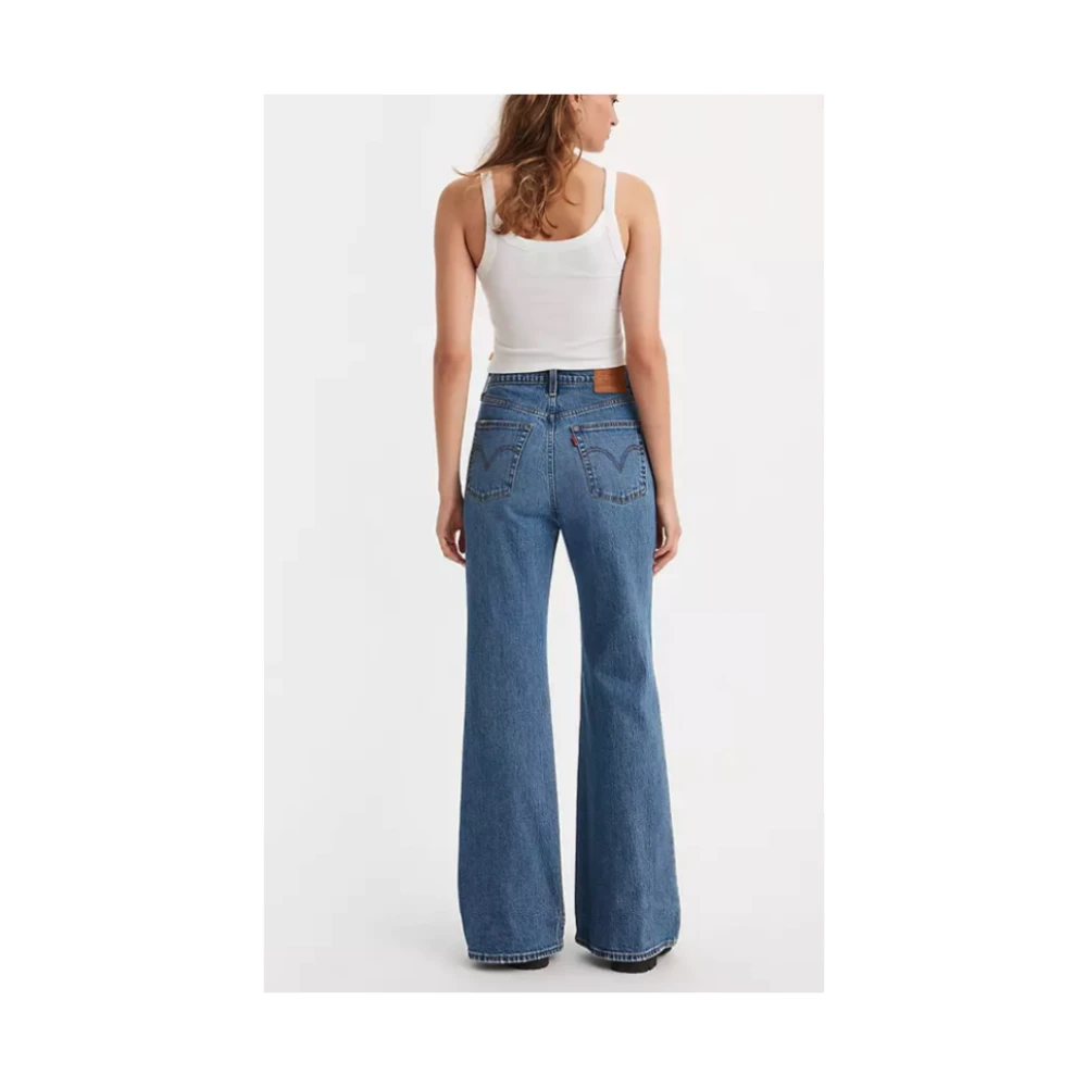 Levi's Jean Ribcage Flare Blue Dames