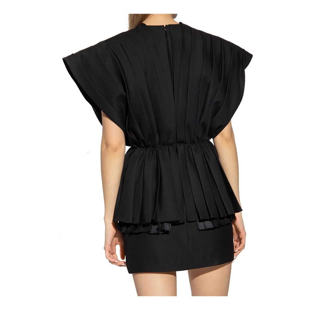 Gucci Geplooide jurk Black Dames