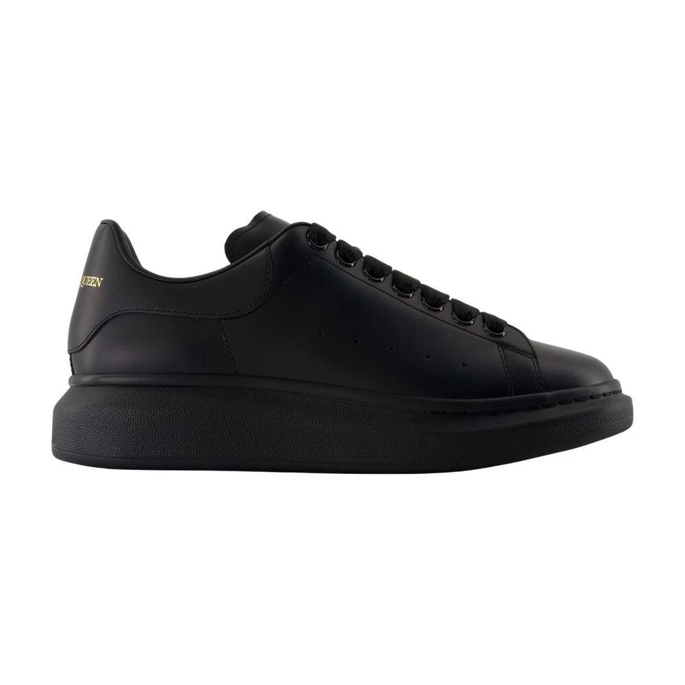Alexander Mcqueen Men's Black Sneakers, 6 Uk, Leather Oversize Trainers