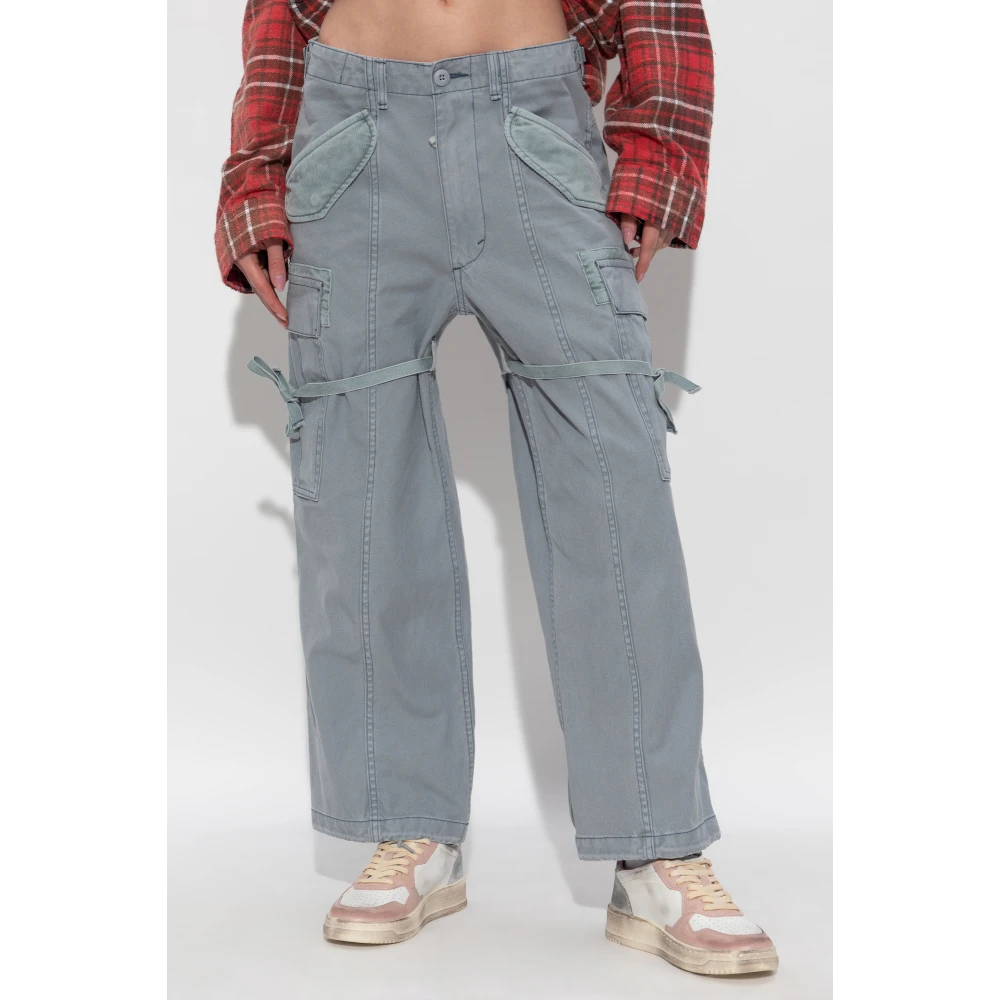 R13 Cropped Cargo Pant Gray Dames