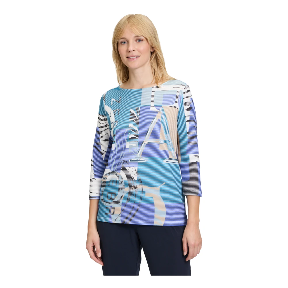 Betty Barclay Gebreide Sweatshirt met U-Boot Halslijn Multicolor Dames