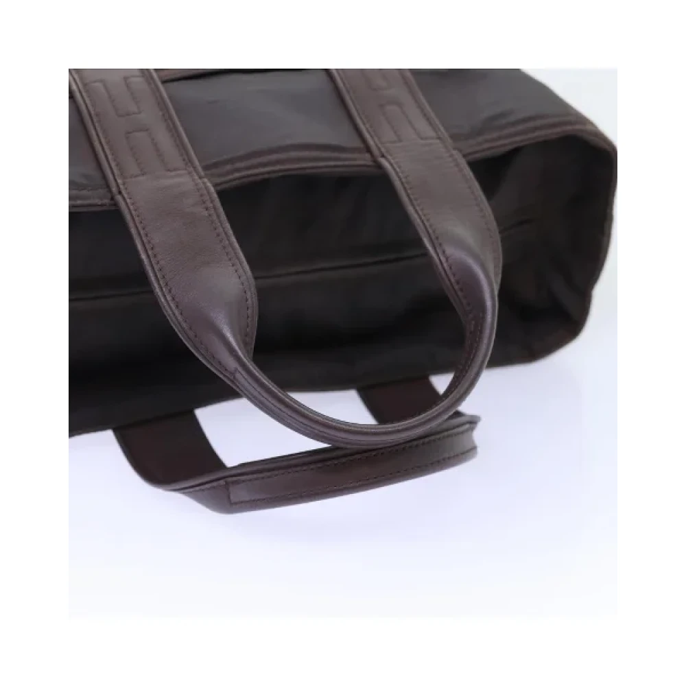 Hermès Vintage Pre-owned Nylon handbags Brown Dames