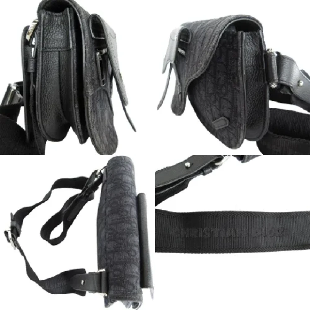Dior Vintage Pre-owned Canvas dior-bags Black Heren