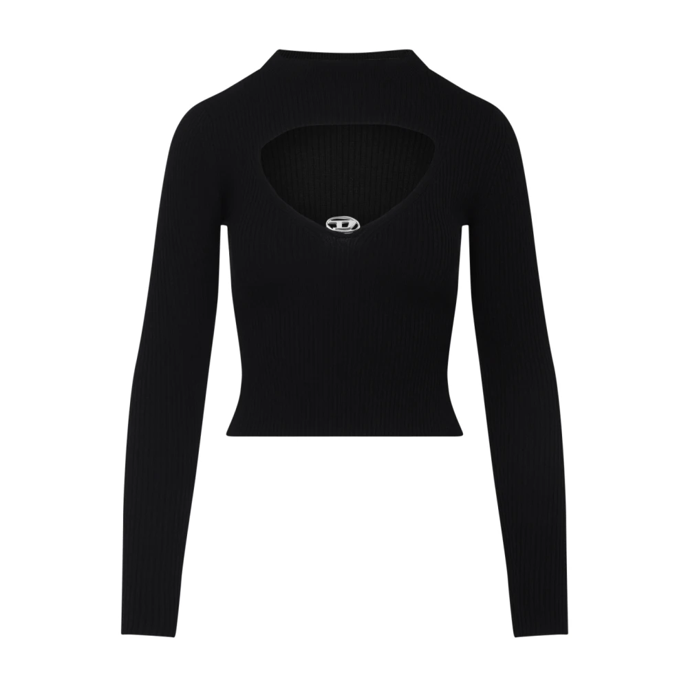 Diesel Donna Nero Top, Xs, New,