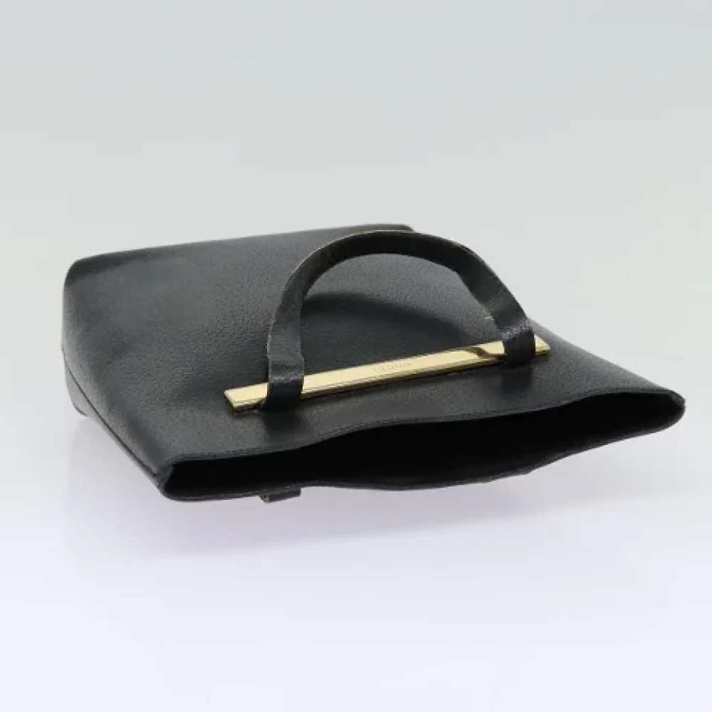 Gucci Vintage Pre-owned Leather handbags Black Dames