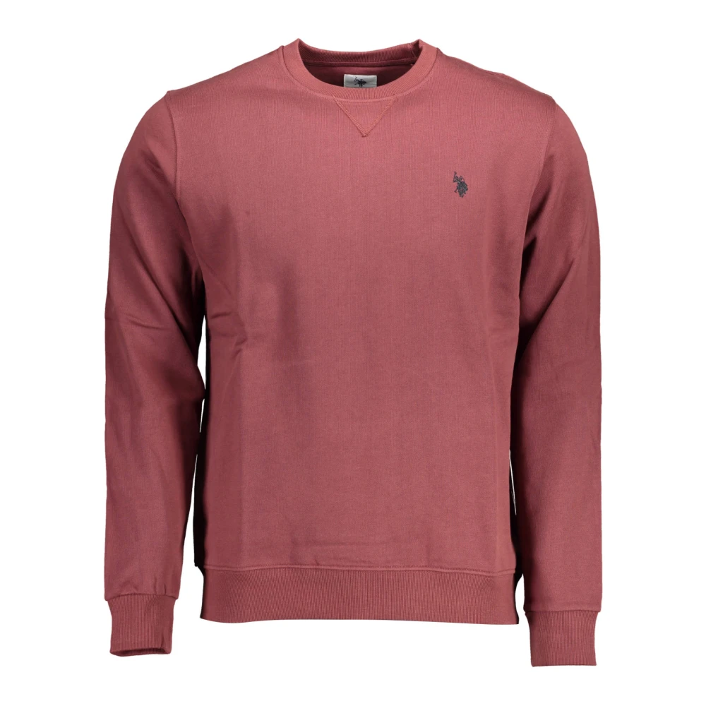 U.s. Polo Assn. Paarse Lange Mouw Crewneck Sweatshirt Purple Heren