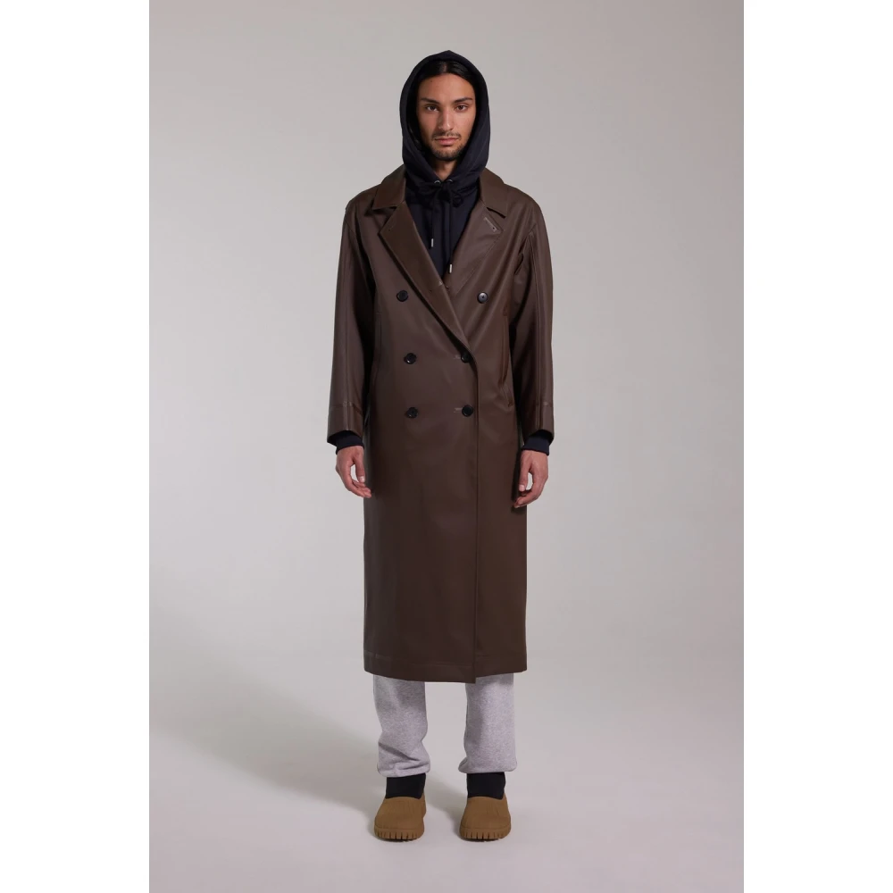 Stutterheim Waterdichte Dubbelrijige Overjas Brown Heren