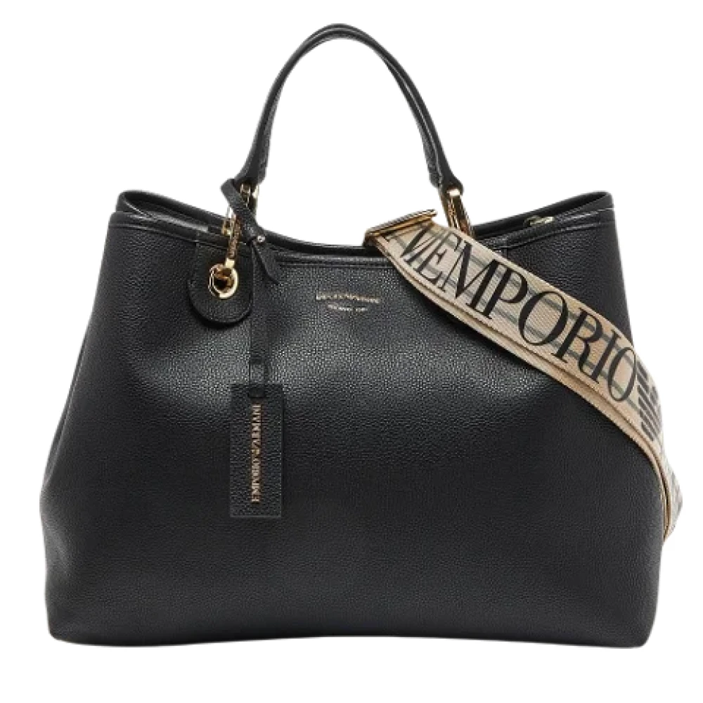 Armani Pre-owned Leather totes Black Dames