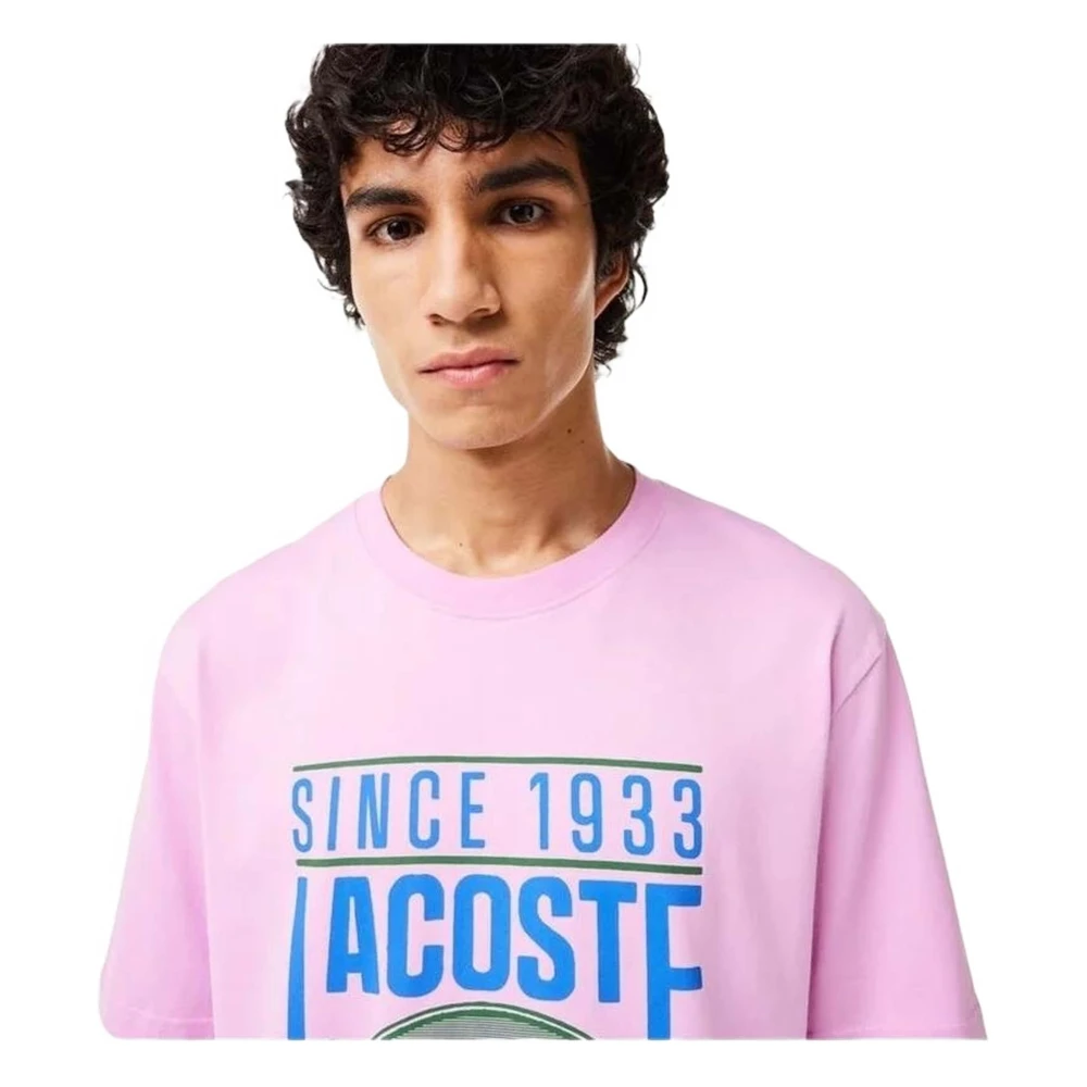 Lacoste Tee-Shirt T-shirt Pink Heren