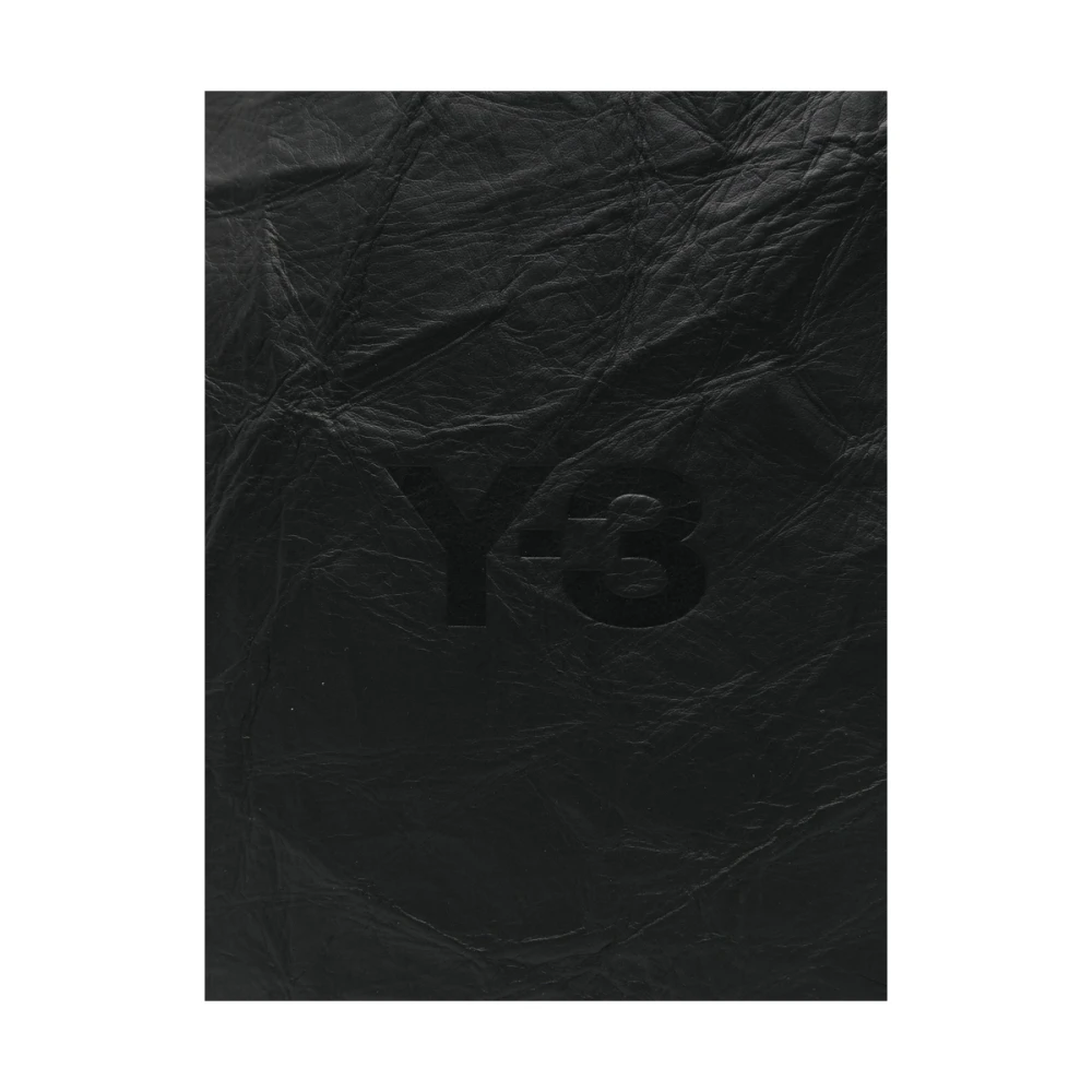 Y-3 Zwarte Open Top Tote Tas Black Dames
