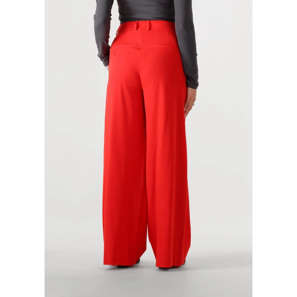 Alix The Label Rode Plooibroek voor Stijlvolle Vrouwen Red Dames